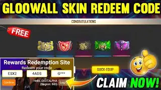FREE FIRE REDEEM CODE | 21 MAY NEW REDEEM CODE | FREE GLOOWALL SKIN REDEEM CODE | FF REDEEM CODE