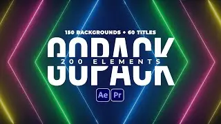 GoPack - Backgrounds + Titles  | After Effects & Premiere pro