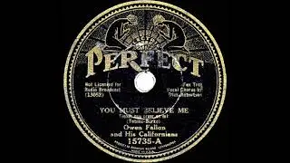 1933 Adrian Rollini (as ‘Owen Fallon’) - You Must Believe Me (Dick Robertson, vocal)