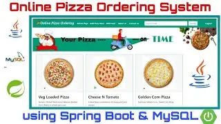 Online Pizza Ordering System Project in Spring Boot | Spring MVC | Java | JSP |  Spring Boot Project