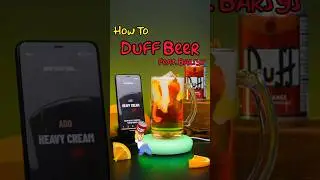 Duff Beer (Cocktail Inspired by The Simpsons [Sponsored by Barsys Smart Coaster])