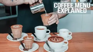 Coffee Menu Explained - What the most common coffees are and how to make them