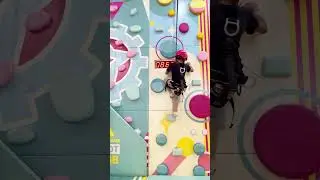 Anak TK Cobain Wall Climbing #shorts #kidsvideo #playground #kidzania #wallclimbing