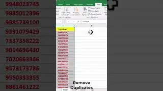 How to Remove Duplicates in Excel |  Say Goodbye to Duplicate Data Instantly | #excel