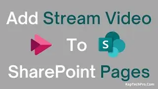 How To Add Stream Video To A SharePoint Page