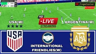 LIVE🔴 USA(W) vs ARGENTINA(W) || USWNT INTERNATIONAL FRIENDLIES MATCH || FC25