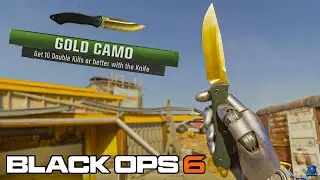 I Got the GOLD CAMO KNIFE in My First Game! (Black Ops 6)