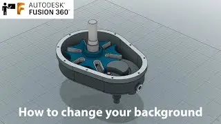 #1 Autodesk: Fusion 360 tutorial ( beginner ) : How to change your background settings