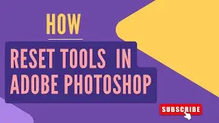 🔄 How to Reset Tools in Adobe Photoshop | Easy Hindi Explanation. Beginners Guide