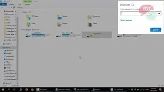 how to set password lock and unlock drive with bitlocker windows 10