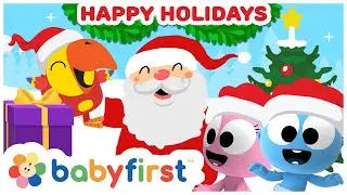 🎅🎄 Happy Holidays 2023 | Christmas Videos for Kids w Color Crew, GooGoo, Larry & more | BabyFirst TV