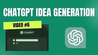 ChatGPT Idea Generation | How To Generate Creative Ideas with AI | Beginners Guide