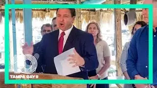 Florida Gov. Ron DeSantis speaks in Ormond Beach