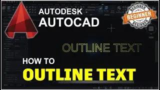 Autocad How To Outline Text Tutorial