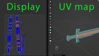 Как постоянно отображать UV развертку в  Blender