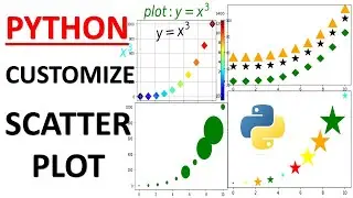 PYTHON SCATTER PLOT| customize scatter | MARKER SIZE |PYTHON FOR DATA SCIENTIST ENGINNER|PHYSICIST