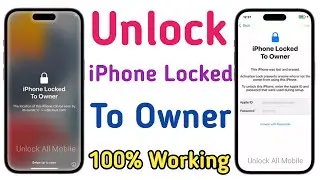 iPhone Lock To Owner Unlock Activation Lock | Unlock iPhone iCloud Lock | Remove iCloud Lock