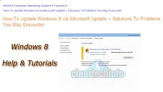 How-To Use Microsoft Windows 8 Update + Problems You May Get