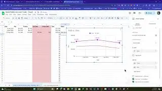 How to add second line to line chart in Google Sheets