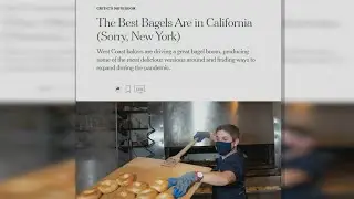 Are the best bagels in California and not New York?