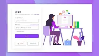 Animated Login Form using HTML & CSS | Tutorial | login page html css