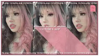 different types of shakes | after effects