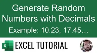 How to Generate Random Numbers with Decimals in Excel Using RANDARRAY