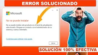 Error No se puede instalar este producto en el canal de actualización seleccionada ||  SOLUCION 2023