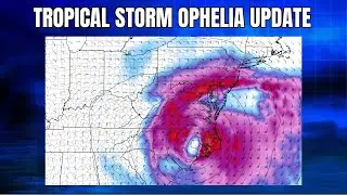 Tropical Storm Ophelia Friday Evening Update