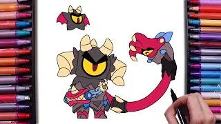 How to Draw Demon Otis From Brawl Stars | Otis Brawler Skin | Brawl Stars