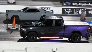 Hellcat vs Dodge Ram - drag racing