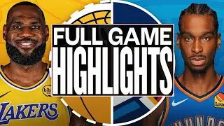 Los Angeles Lakers VS Oklahoma City Thunder  Full Game  Highlights Jan 22,2025 NBA Season 2024-25