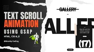 Create Text Opener Scroll Animations with GSAP | HTML, CSS & JS Tutorial | Awwwards Website
