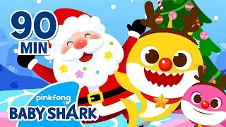 🦌The Red-Nosed Baby Shark and More | +Compilation | Christmas Baby Shark | Baby Shark Official