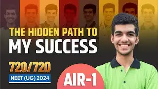 AIR-1 in NEET 2024 (720/720) | The Hidden Path to My Success 🚀 Taijas Singh | ALLEN