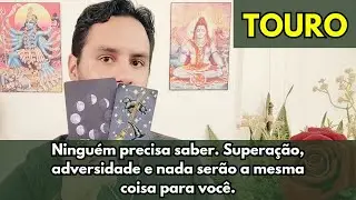 TOURO ♉ Ninguém precisa saber. Superação, adversidade e nada serão a mesma coisa para você.