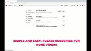 HOW TO ENABLE OR DISABLE PINTEREST NOTIFICATIONS (DESKTOP)