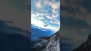 Base Jumping Slow Mo #Shorts