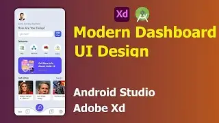 Android UI Design Mobile dashboard UI Tutorial | material design android studio