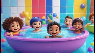 Splishy Splashy Bath Song Fun | Playful Bath Time Nursery Rhyme for Toddlers | Fun Sing-Along Song