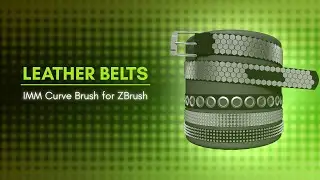 Leather Belts IMM Curve Brush for ZBrush 2021