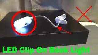 ✅  How To Use LED Clip On Book Light Review