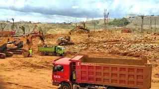 Excavator Truck dan Loader Sedang Bekerja_pt iwip
