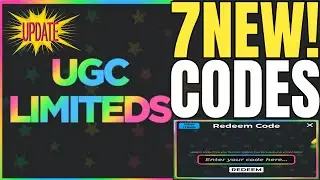 ⚠️ AUGUST UPDATE ⚠️ ROBLOX UGC LIMITED CODES 2024 - UGC LIMITED ROBLOX CODES 2024