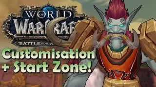 Zandalari Troll Customisation Options & Starting Zone Preview! | Battle for Azeroth