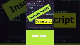 APRENDE a reproducir AUDIO 🔊 en tu página web usando JAVASCRIPT - #shorts