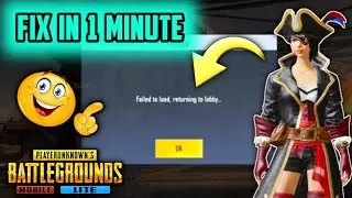 How To Fix Failed To Load Returning To Lobby Problem in Pubg Mobile Lite