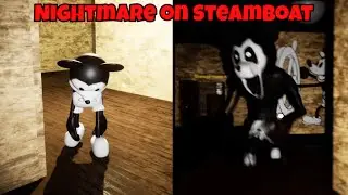 Running away from scary Old Mickey Mouse █ Horror Game "Nightmare on Steamboat" – full walkthrough █