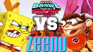 SpongeBob SquarePants vs Chum Chum II | Super Brawl Showdown v0.3.0b Full Match Gameplay