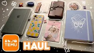 🟧TEMU Stationery Haul - Unboxing ASMR  Notebooks, stickers, tape